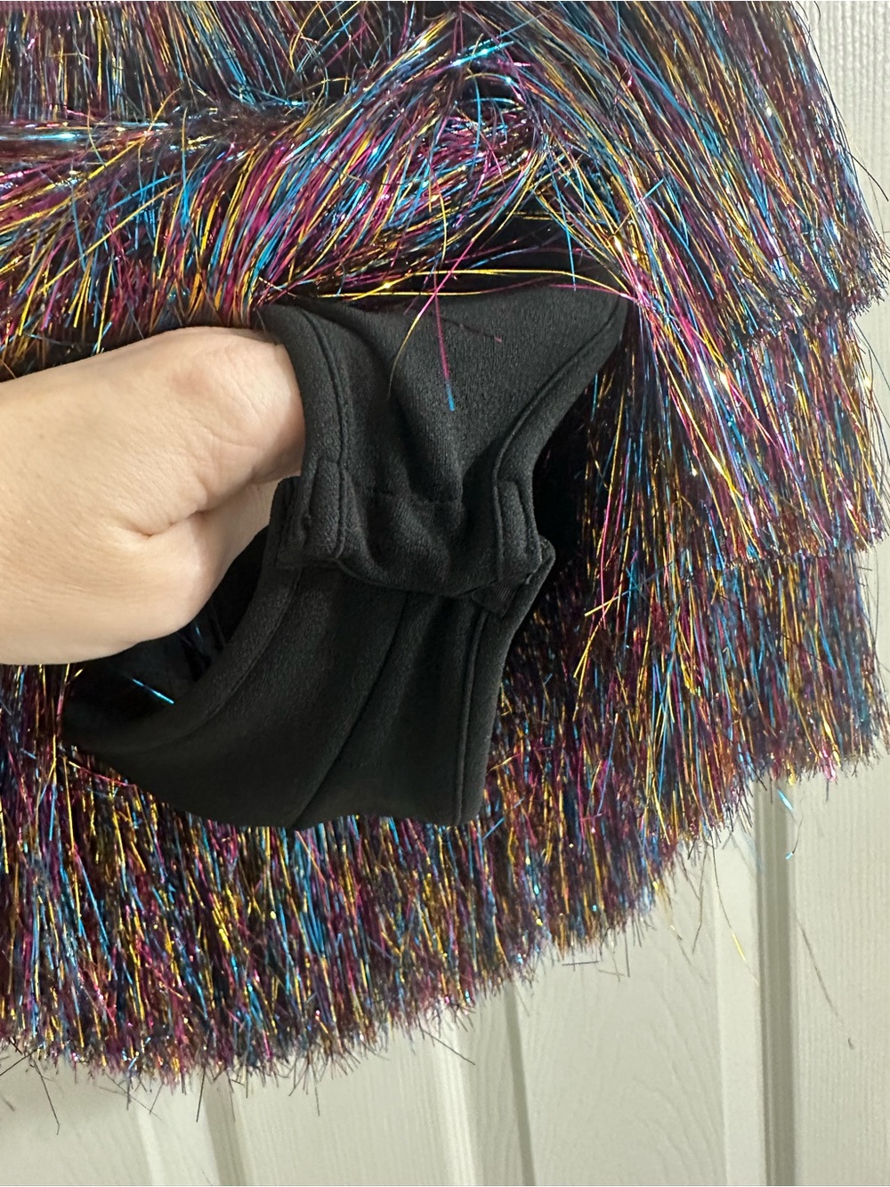 Nasty Gal Multicolor Metallic Fringe Mini Skirt - Picture 5 of 5